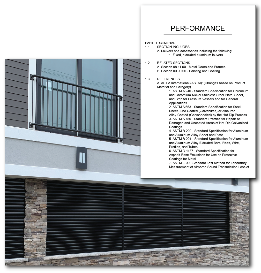 Specifications for Louvers